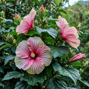 Гибискус Иден Бьюти купить по цене от 460р. в интернет-магазине «Посадика» с доставкой почтой в в Кушвае и по всей России – [изображение №1].