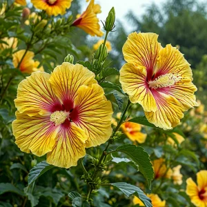 Гибискус Свит Соната купить по цене от 249р. в интернет-магазине «Посадика» с доставкой почтой в в Кушвае и по всей России – [изображение №1].